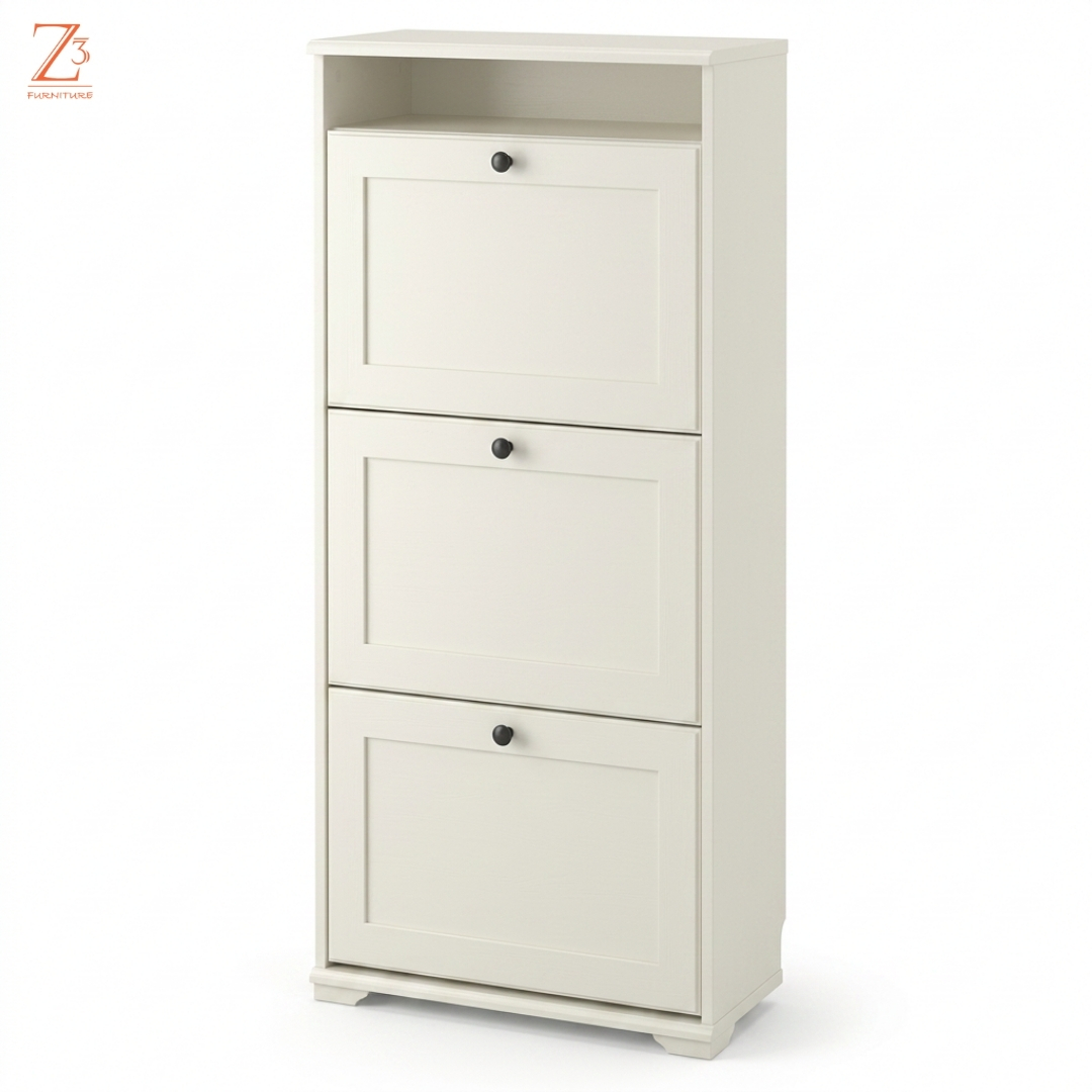 Urban Walnut Shoe Rack Z cube Furniture 3