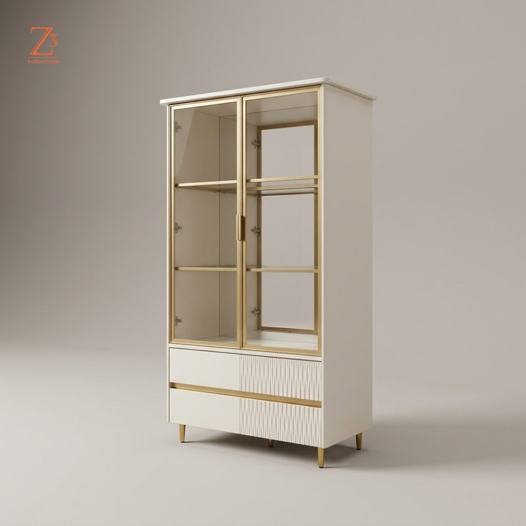UrbanCellar Premium Bar Cabinet – Slate Grey zcube Furniture 3