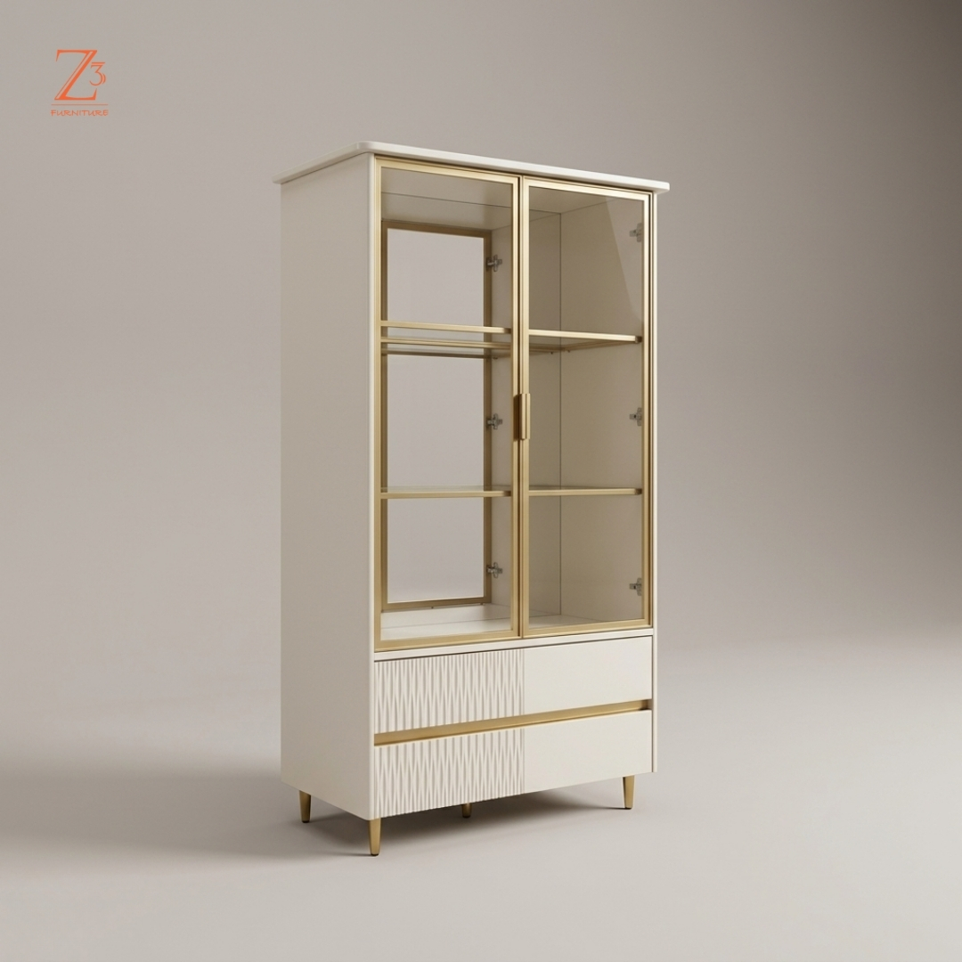 UrbanCellar Premium Bar Cabinet – Slate Grey zcube Furniture 5