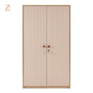 WalnutEdge 2 Door Wardrobe – Brown Zcube Furniture 1