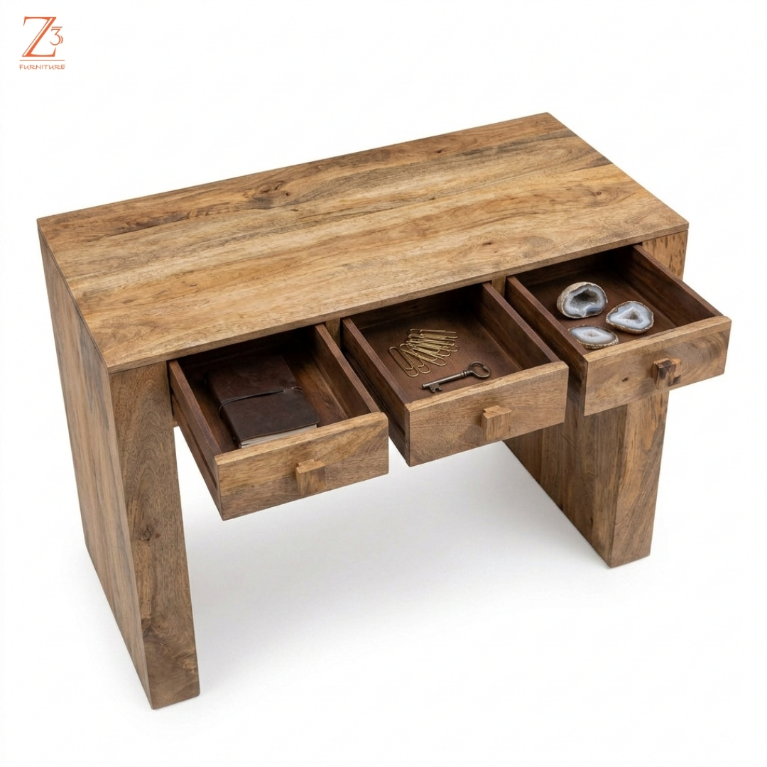 WorkNest Solid Wood Study Table Z cube Furniture 4